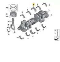 BMW G30 G11 G12 G14 G15 G16 X5 G05 X6 G06 X7 G07 Vairo Rodiklio Apvalkalas Violetinis Originalus 11217933650