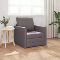 Sofa lova 60cm Pilka Dirbtinė Oda