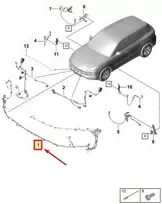 Porsche Cayenne 9Y Priekinio Parkavimo Jutiklio Laidai Originalus 9Y0971095GB