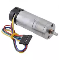 DC variklis 25Dx48L HP su 4.4:1 pavara 6V 2200RPM + enkoderis CPR 48, Pololu 4801