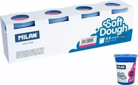 Milan Basic Play-Doh 116g 4 indeliai rožinės spalvos