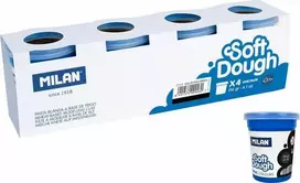 Milan Basic Play-Doh plastilinas, 116 g, 4 indeliai, juodos spalvos