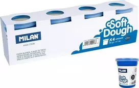 Milan Basic Play-Doh 116 g 4 indeliai balti