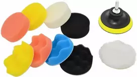 AW-Tools AWTOOLS POLIRAVIMO KEMPINĖLĖS RINKINYS GRĘŽTUVUI 80mm /11vnt.
