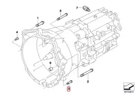 BMW 1 2 3 3 4 5 6 7 8 SERIJOS PAVARŲ DĖŽĖS TVIRTINIMO ASA VARŽTAS M8X50 ORIGINALUS