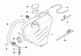 BMW K40 adapteris Originalus 17127695416