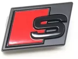VAG "Audi E-Ttron S" užrašas su juodu logotipu grotelės originalios 4KE071805