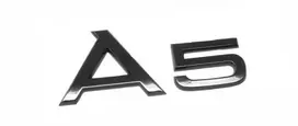 VAG "Audi A5" užrašas Juodos spalvos emblema Logotipas Galinės durelės Originalus 8W6071803