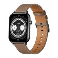 COLMI C28 išmanusis laikrodis, AMOLED 1.93", Bluetooth skambučiai, sveikatos stebėjimas, 100+ sporto režimų, udas odinis dirželis, juodas