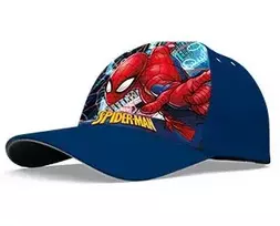 Spiderman Žmogus voras, kepurė su snapeliu, tamsiai mėlyna