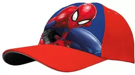 Spiderman Žmogus voras, kepurė su snapeliu, raudona