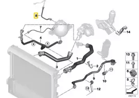 Bmw X3 G01 X4 G02 Šilumnešio Vamzdis Originalus 17128577067