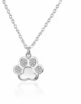 Agato Girls´ sidabrinis pakabukas Paw AGT-ND03W