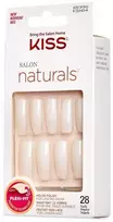 KISS Salon Artificial Nails Naturals - Go Rouge 1 pakuotė (28 vnt.)