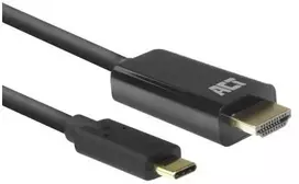 ACT AC7315 Vaizdo kabelio adapteris 2 m USB Type-C į HDMI Type A (standartinis) juodas (AC7315)