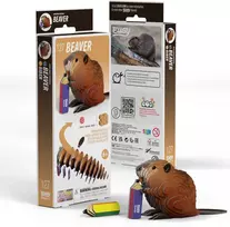 Fat Brain Toys EUGY 3D kartoninis modelis „Bebras“