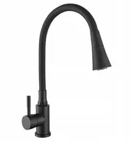 Invena Gabi virtuvės maišytuvas, juodas BZ-87-004-L