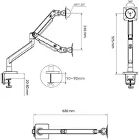 NB Monitoriaus laikiklis G45 22''-40'' iki 12 kg