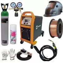 Suvirinimo pusautomatis Hugong EMIG 300 LCD MIG/MAG Inverter 300A, 380V Komplektas Trifazis