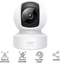 TP-Link kamera Tapo C222 su Wi-Fi, vidine panoramine/pakreipimo funkcija, 2K vaizdo stebėjimo sistema, 360 laipsnių, Baltas EU