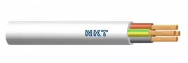 Pozostali OMY kabelis 4x0,75 mm2 H03VV-F 300/300V baltas diskas 100M 160062005C0100 NKT