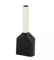 Elektro Plast 74.78 Izoliuota kabelio antgalis HI 2x1.0/10-juodas (100 vnt.) Al/Cu