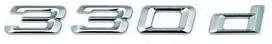 AUTENTIŠKAS OEM BMW E90 Bagažinės Dangčio Chromuotas 330d Emblema Ženklas Logotipas 51147157559