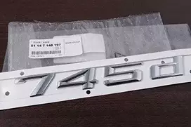 Naujas originalus BMW 7 serijos E65 745D bagažinės ženklelis emblema logotipas 7148197 OEM