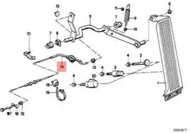 Originalus BMW akseleratoriaus Bowden kabelis E30 318is kupė 35411158982