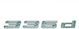 ORIGINALUS OEM BMW E91 Bagažo dangčio chromuotas 335d emblema ženklelis logotipas 51147164517