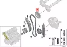 Originalus BMW E60 E60N E61 E61N E63N E64N E65 alkūninio veleno pavarų ratas OEM 11317790599