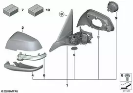Tikras BMW BMW I X1 I3 I3s E84 Laikiklis Juodas Grūdėtas Kairysis 51167284123