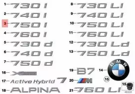 NAUJA OEM Originali BMW F01 F01N Bagažinės Dangčio 750i Emblema Ženklelis Logotipas 51147187082