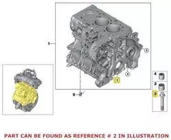BMW Mini tikro variklio alkūninio veleno pagrindinio guolio dangtelio varžtas 11118604584