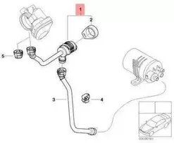 NAUJA OEM BMW E46 E60N E81 E82 E83 E84 Kuro bako kvėpavimo vožtuvas 13907512576
