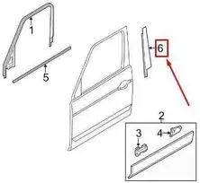 LAND ROVER LR RANGE ROVER L322 Priekinės Dešinės Durys B-Stulpelio Apdaila DDC000121PMD NAUJA ORIGINALI
