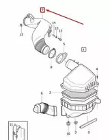 OEM VOLVO XC70 P24 VARIKLIO ORAĮ ĮSIURBIMO ŽARNĄ 31338460 ORIGINALI