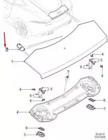 JAGUAR F-TYPE kupė X152 galinis spoilerio dangtelis T2R39001 NAUJAS ORIGINALUS