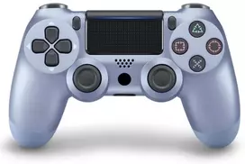 Žaidimų pultelis Games World PS4 Doubleshock 4 V2 bevielis žaidimų pultelis / valdiklis, šviesiai mėlynas ( Titanium Mėlyna), skirtas PS4 / PS5 / Android / iOS