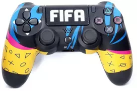 Žaidimų pultelis Games World Doubleshock 4 V2 Fifa Juodas/Geltonas