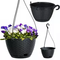 Pakabinamas vazonas SPLOFY, 23 cm, antracito