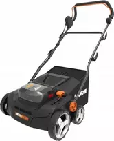 WORX akumuliatorinis vertikalizatorius ir vejos aeratorius, 36 cm pločio, nerūdijantis plienas, WG855E.9