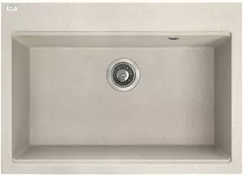 Granitinė virtuvinė plautuvė Laveo Tau SBT_4107, rusvai gelsvas