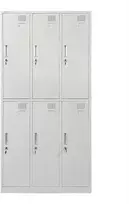 Metalinė persirengimo spintelė šešiavietė, dviejų lygių Rehalt Systems 1800 x 900 x 500