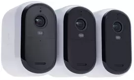 Arlo „Essential 3 XL 2K“ apsaugos kamera, 2 kamerų, IP apsaugos kamera, skirta naudoti viduje ir lauke, laidinė ir belaidė, „Amazon Alexa“ / „Google Home“ / „Apple HomeKit“, danų, vokiečių, olandų, anglų, ispanų, suomių, prancūzų, italų, norvegų, švedų, IP65