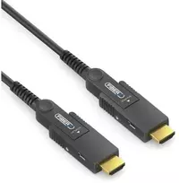 Puretools „FiberX“ serija – „Micro HDMI/HDMI 4K“ šviesolaidinis prailginimo kabelis – 12,5 m