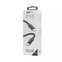 USB-C to USB-C Braided Cable 2.0 m 100W by Musthavz Juodas