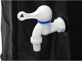 Lietaus vandens surinkimo talpa, 250L PVC, su filtru ir čiaupu, sodo vandens talpa, lietaus statinė
