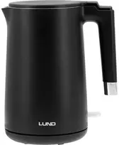 Elektrinis virdulys 1,5 l, vėsus liesti, 2200 W, belaidis virdulys, juodas elektrinis virdulys