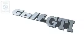 VAG Inscription Juodas Satin Chrome Special VW Golf Jetta II 1983 1992 Originalus 191853687NGX2